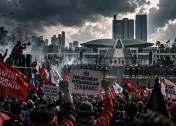 Ribuan Buruh ke DPR Kawal UU Perlindungan Ketenagakerjaan