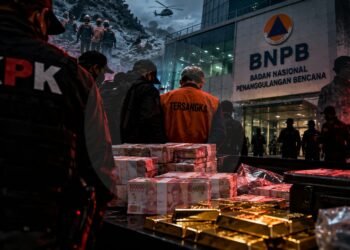 OTT KPK di BNPB: Uang Rp1,4 Miliar, Emas dan 14 Orang Diamankan