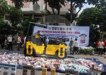 12 Juta Rokok Ilegal Digilas Bea Cukai Surakarta